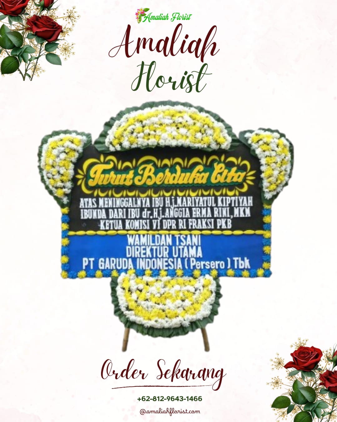 Papan Bunga Duka Gerogol